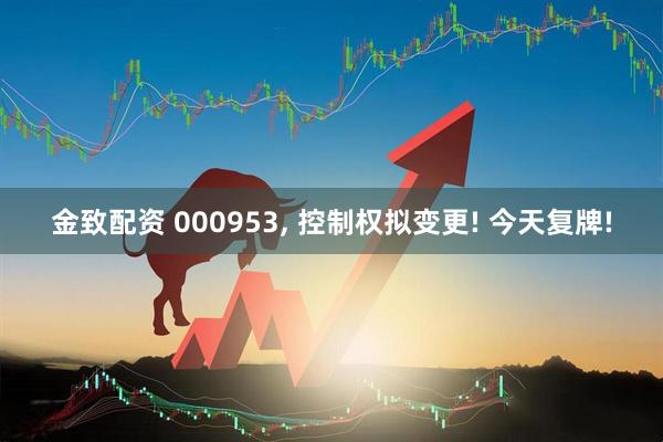 金致配资 000953, 控制权拟变更! 今天复牌!