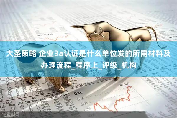 大圣策略 企业3a认证是什么单位发的所需材料及办理流程_程序上_评级_机构
